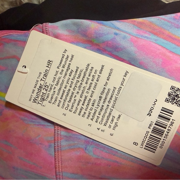 lululemon athletica marbled wunder train HR tight 25” - Picture 4 of 4